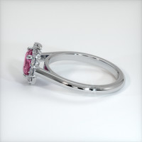 1.28 Ct. Pink Sapphire Ring, 10K White Gold 4