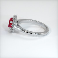 1.62 Ct. Ruby Ring, 10K White Gold 4