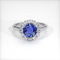 1.85 Ct. Sapphire Ring, 14K White Gold 1