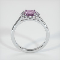 0.86 Ct. Pink Sapphire Ring, 14K White Gold 3