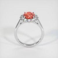 2.50 Ct. Sapphire Ring, 14K White Gold 3