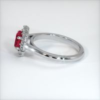 1.62 Ct. Ruby Ring, 14K White Gold 4