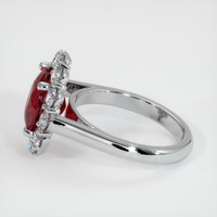 4.28 Ct. Ruby Ring, 14K White Gold 4