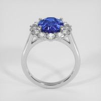 4.31 Ct. Blue Sapphire Ring, 14K White Gold 3