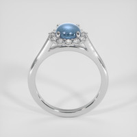 1.60 Ct. Greyish Blue Sapphire Ring, 14K White Gold 3