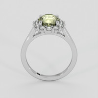 1.93 Ct. Greenish Yellow Sapphire Ring, 14K White Gold 3
