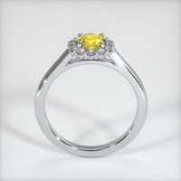 0.75 Ct. Yellow Sapphire Ring, 14K White Gold 3