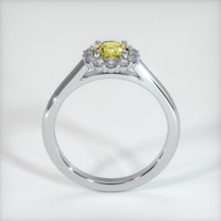 0.81 Ct. Yellow Sapphire Ring, 14K White Gold 3