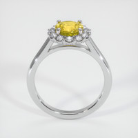 0.92 Ct. Sapphire Ring, 18K White Gold 3