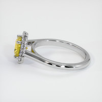 0.92 Ct. Sapphire Ring, 18K White Gold 4