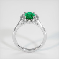 1.21 Ct. Emerald Ring, 18K White Gold 3