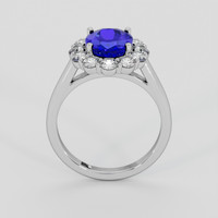 2.56 Ct. Blue Tanzanite Ring, 18K White Gold 3