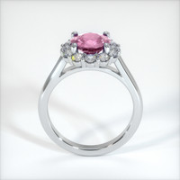 2.15 Ct. Pink Sapphire Ring, 18K White Gold 3