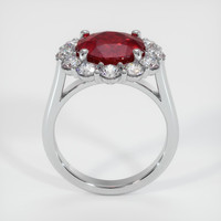 4.28 Ct. Ruby Ring, 18K White Gold 3