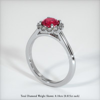 Ruby Ring 1.03 Ct. 18K White Gold Preview
