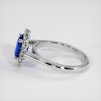 1.69 Ct. Sapphire Ring, 18K White Gold 4