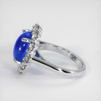 12.58 Ct. Blue Sapphire Ring, 18K White Gold 4