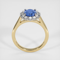2.25 Ct. Blue Sapphire Ring, 14K White & Yellow 3