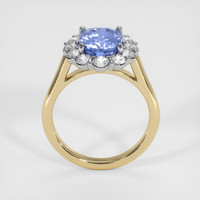 2.61 Ct. Blue Sapphire Ring, 14K White & Yellow 3