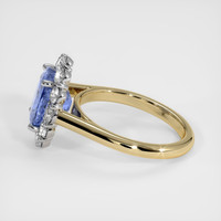 2.61 Ct. Blue Sapphire Ring, 14K White & Yellow 4