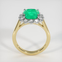 2.28 Ct. Emerald Ring, 18K White & Yellow 3