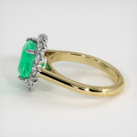 2.28 Ct. Emerald Ring, 18K White & Yellow 4