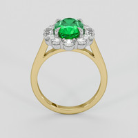 2.08 Ct. Emerald Ring, 18K White & Yellow 3