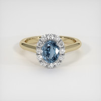 1.20 Ct. Gemstone Ring, 18K White & Yellow 1