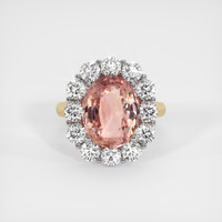 8.08 Ct. Sapphire Ring, 18K White & Yellow 1