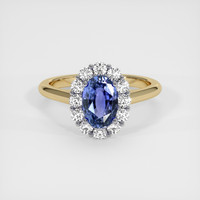 2.01 Ct. Sapphire Ring, 18K White & Yellow 1