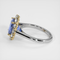 2.61 Ct. Blue Sapphire Ring, 18K White & Yellow 4