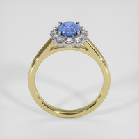 1.39 Ct. Blue Sapphire Ring, 18K White & Yellow 3