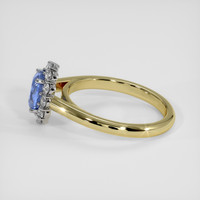 1.39 Ct. Blue Sapphire Ring, 18K White & Yellow 4