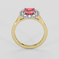 1.51 Ct. Padparadscha Sapphire Ring, 18K White & Yellow 3
