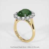 6.04 Ct. Sapphire Ring, 18K White & Yellow 2