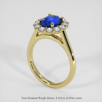 1.92 Ct. Blue Sapphire Ring, 14K Yellow Gold 2