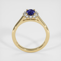 0.79 Ct. Purplish Blue Sapphire Ring, 14K Yellow Gold 3