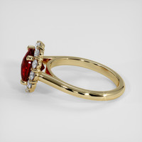 2.48 Ct. Red Garnet Ring, 14K Yellow Gold 4