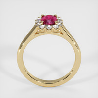 0.85 Ct. Ruby Ring, 14K Yellow Gold 3