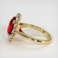 4.09 Ct. Ruby Ring, 14K Yellow Gold 4