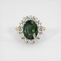 5.21 Ct. Sapphire Ring, 14K Yellow Gold 1