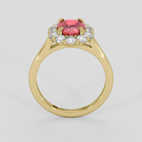 1.51 Ct. Padparadscha Sapphire Ring, 14K Yellow Gold 3