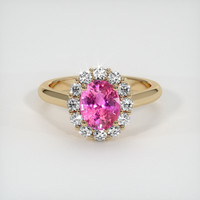 2.09 Ct. Pinkish Purple Sapphire Ring, 14K Yellow Gold 1