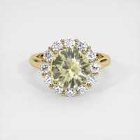 2.77 Ct. Yellow Sapphire Ring, 14K Yellow Gold 1