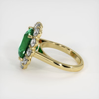 6.51 Ct. Emerald Ring, 18K Yellow Gold 4