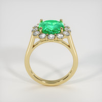 2.82 Ct. Emerald Ring, 18K Yellow Gold 3