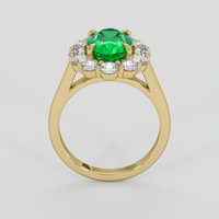 2.08 Ct. Emerald Ring, 18K Yellow Gold 3
