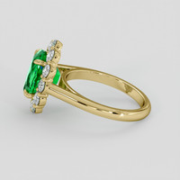 2.08 Ct. Emerald Ring, 18K Yellow Gold 4