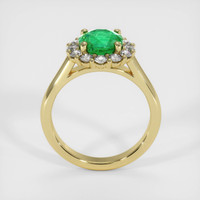 1.43 Ct. Emerald Ring, 18K Yellow Gold 3