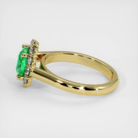 1.43 Ct. Emerald Ring, 18K Yellow Gold 4